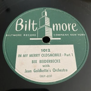GOLDKETTE ORCH w BIX BEIDERBECKE In My Merry Oldsmobile Biltmore 78rpm 1012 E - Picture 1 of 10