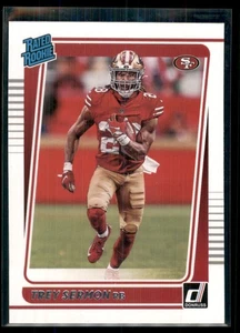 2021 Donruss Rated Rookie Trey Sermon RC San Francisco 49ers #279 - Picture 1 of 2