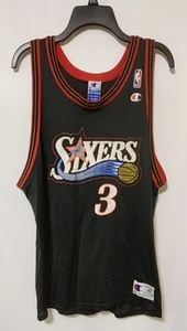Vintage Sixers Iverson Jeresy - Champion 48 - Reversible - schwarz-weiß #3 - Bild 1 von 6