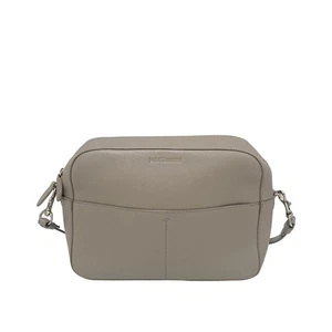 Auth J&MDavidson - Gray Beige Leather Shoulder Bag - Picture 1 of 9