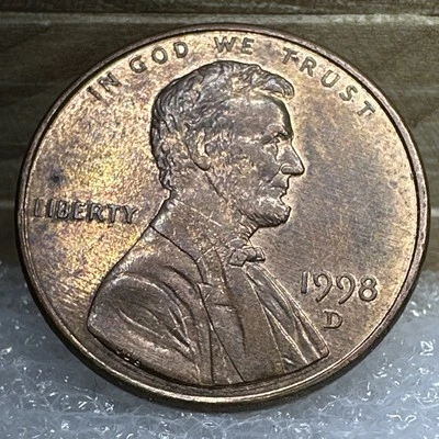 1998 D Wide AM Lincoln Penny B22 - Image 1 of 3