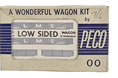 PECO Wonderful Wagon Kit OO Gauge LMS 12 Tons Low Sided Wagon 10' Wheelbase - Image 1 of 4