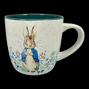 Peter Rabbit Coffee Mug World Of Beatrix Potter Fedrick Warne White Blue 16oz - Picture 1 of 9