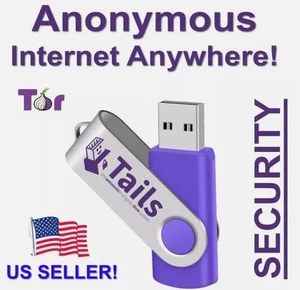 TAILS LINUX 6.15 USB DRIVE SAFE FAST SECURE LIVE BOOTABLE ANONYMOUS (FAST SHIP!) - Picture 1 of 1