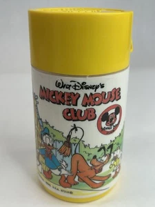 Walt Disney Mickey Mouse Club Thermos - Vintage 1970’s Donald Goofy Pluto - Picture 1 of 10