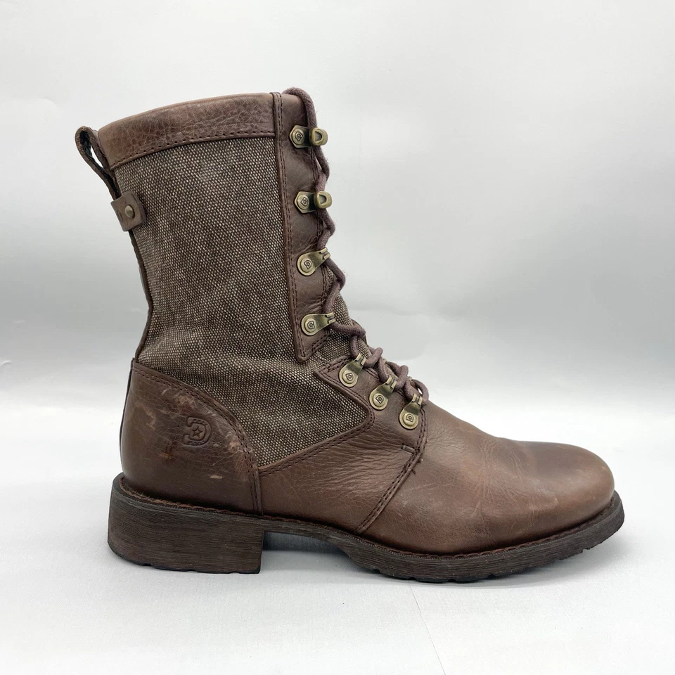 Durango Mujer 8.5M Drifter 8" Botas de Combate Zapatos Café Marrón Cuero Militay Foto 1 de 4