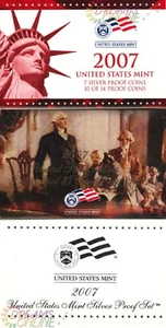 2007-S U.S Mint Silver Proof Set w/ COA & Box - Mega 14 Coins - 90% Silver NIP - Picture 1 of 2