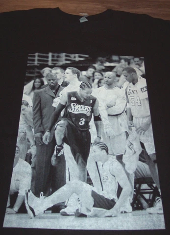 PHILADELPHIA SIXERS 76ERS NBA ALLEN IVERSON Stepover T-Shirt MENS XL NEW Cover