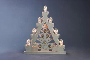 Lichterspitze 7 flg. Baum goldenene Kugeln (L/H/T): 38,0 cm x 43,0 cm x 4,5cm - Picture 1 of 1