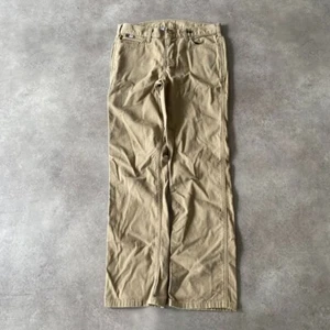 Carhartt Trousers Womens 30" FR Cat 2 Carpenter Denim Workwear Pants, Beige - Picture 1 of 10