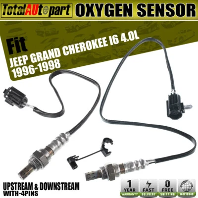 2x Oxygen Sensors for Jeep Grand Cherokee 1996-1998 4.0L Upstream & Downstream - Image 1 of 4