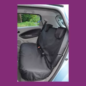 Tailored Waterproof Rear Back Bench Black Car Seat Covers for Renault Zoe 2012+ - Picture 1 of 2