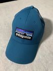 Patagonia Mesh Trucker Hat Teal Snapback Cap Patch Logo
