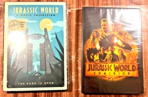 Jurassic Park 6 Movie Collection DVD Lot Lost World III Fallen Kingdom Dominion - Picture 1 of 8