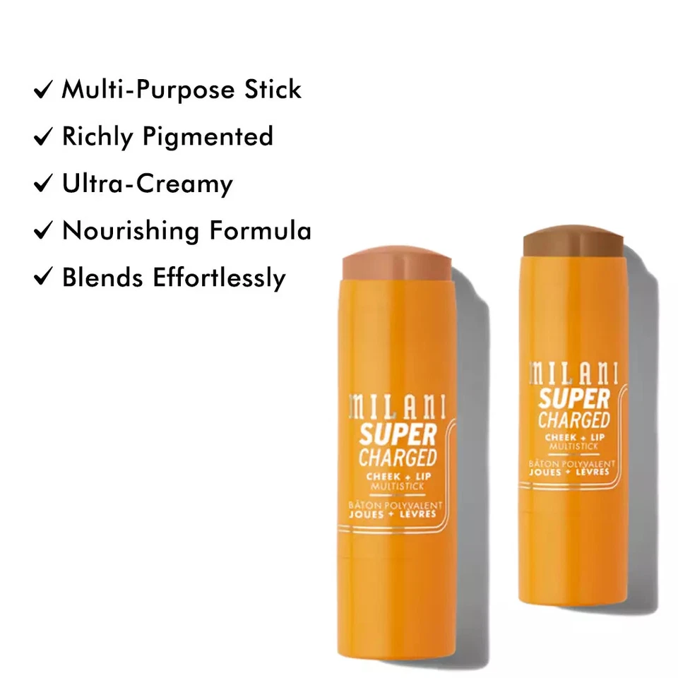 Bronceador multi barra de mejillas + labios súper cargado Milani ~ Elige tu tono Foto 1 de 1