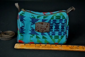 Vintage Azteken Pendleton Tasche Umhängetasche Kulturbeutel Mottenbisse Peeling 41124SC - Bild 1 von 9