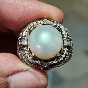 SOUTHSEA PEARL RING - Picture 1 of 4