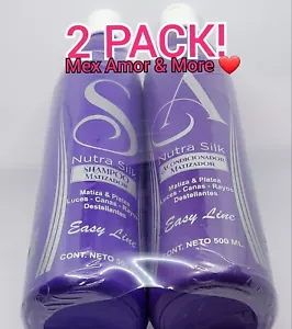 Nutra Silk Purple Shampoo & Conditioner for Treated Hair 500 ml ea. 2 PACK! - Picture 1 of 5