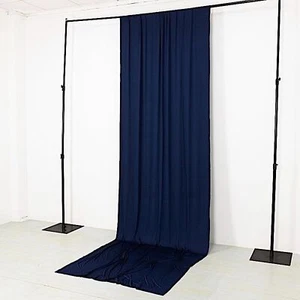 5 ft x 14 ft NAVY BLUE 4-Way Stretch Spandex Divider Backdrop Curtain Wedding - Picture 1 of 7