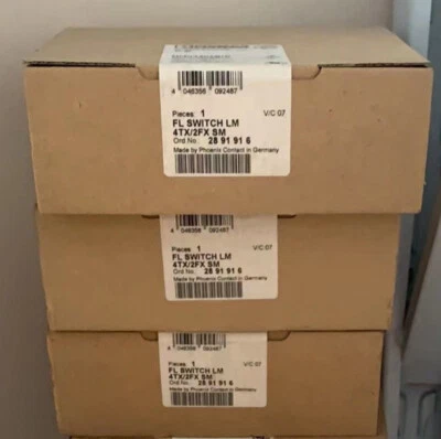 1pcs Phoenix Contact FL SWITCH LM 4TX/2FX SM Industrial Ethernet Switch 2891916 - Image 1 of 2