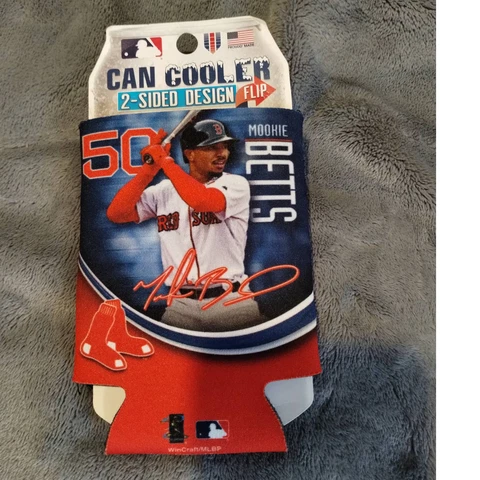 Mookie Betts Boston Red Sox MLB Major League Baseball Can Cooler NEW Cover