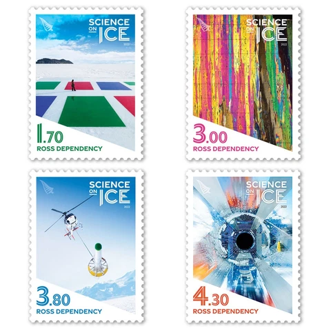 Ross Dependency 2022 Science on Ice Set of Mint MNH Stamps Cover