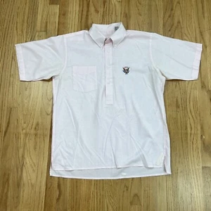 US Golf Association 1984 Button Polo Golf Shirt Log Light Pink Cotton Polyester - Imagen 1 de 11