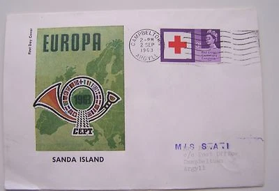 Great Britain - Sanda Island - FDC block Elephant Rock Lighthouses Europa 1963-1 - Image 1 of 2