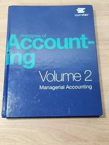 OpenStax Principles of Accounting, Volume 2: Managerial Accounting Hardcover - Picture 1 of 6