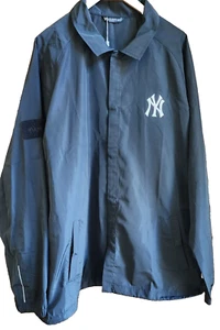 NWT Levelwear Men’s New York Yankees Guru Coach Jacket Black Color Size 2XL - Picture 1 of 12