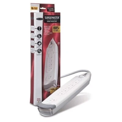 Belkin F9H700-06 SurgeMaster Home Grade Surge Protector, 7 Outlets, 6-Foot Cord - Image 1 of 2