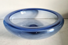 Designer Glasschale Per Lütken Holmegaard Glasvaerk Dänemark blau,sehr Dekorativ