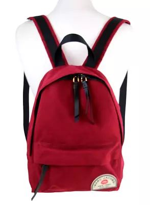 Marc by Marc Jacobs NY ROJO ALGODÓN LONA MOCHILA BOLSO DE HOMBRO BOLSO DE MANO MONEDERO Foto 1 de 4