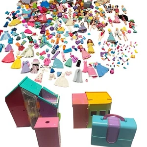 Huge Lot Polly Pocket 2000s Condo, House, Bedroom, Dools Clothing Accessories - Picture 1 of 21