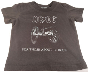 Toddler Boys AC/DC Ready To Rock Short Sleeve Graphic T-Shirt Black Size 18M