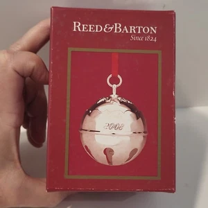 2008 Stechpalme Glocke von Reed & Barton versilbert Ornament nie benutzt - Bild 1 von 6