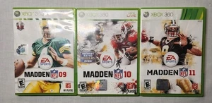 Madden Xbox 360 -3 Game Lot / Madden  9, 10, 11 - Game Collection-Preowned - Picture 1 of 4