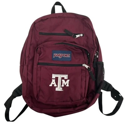 Mochila de lona unisex Jansport TDN7 Texas A&M Aggies granate logotipo bordado Foto 1 de 4