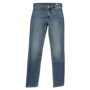 ESPRIT Damen Jeans Hose Medium Rise Straight blue used blau 33044 - Picture 1 of 2