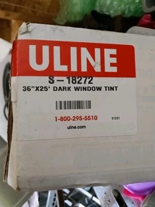 Uline DARK WINDOW TINT #S-18272 36 × 25' Roll *FREE SHIPPING* - Picture 1 of 2