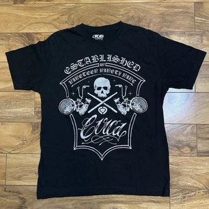 VTG Y2K CIRCA Skateboarding Graphics Black T shirt Men's Size L Skate Pinkman - Picture 1 of 13