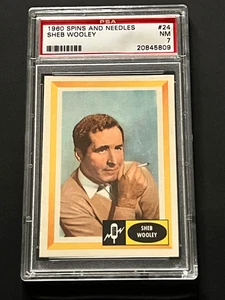 1960 Spins And Needles #24 Sheb Wooley PSA 7 - Imagen 1 de 2