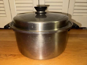 Amway Queen 18/8 Edelstahl 10,5" Suppentopf Deckel 3-lagig USA Kochgeschirr 6 Quart - Bild 1 von 12