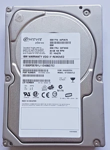 36 GB IBM Eserver Pseries ST336607LC/00P2676 10K Ultra320 SCSI 80pin 3,5 " - Picture 1 of 1