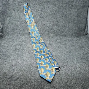 Givenchy Paris Neck Tie Mens Blue Selection Couture 0272 Floral Necktie Italy - Picture 1 of 11