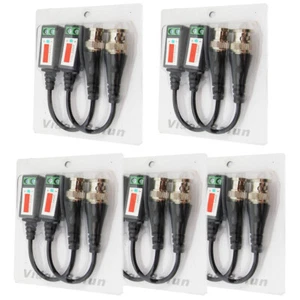 5 pares de transceptores de globo pasivo para cámara coaxial CAT5 CCTV BNC cámara de video - Imagen 1 de 5