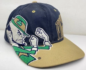 Vintage Notre Dame Fighting Irish SnapBack Starter Cap Large Graphic “Right Hat” - Picture 1 of 24