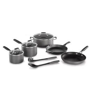 Calphalon Classic Hard Water Based Anodized Nonstick 10 Piece Cooking Set (Used) - Picture 1 of 5