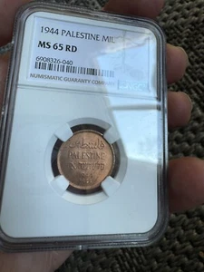 1944 Palestine Mil MS65 NGC - Picture 1 of 4