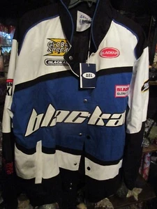 NWT Blackair Patchwork Motorsports Racing Jacket Varsity Jacket Men's Large - Picture 1 of 4